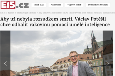Read more about the article The end of a death sentence: Václav Potěšil wants to detect cancer using artificial intelligence